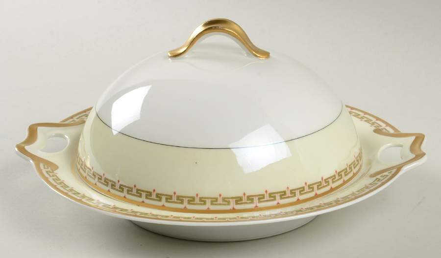 Schleiger 107c Round Covered Butter by Haviland-1