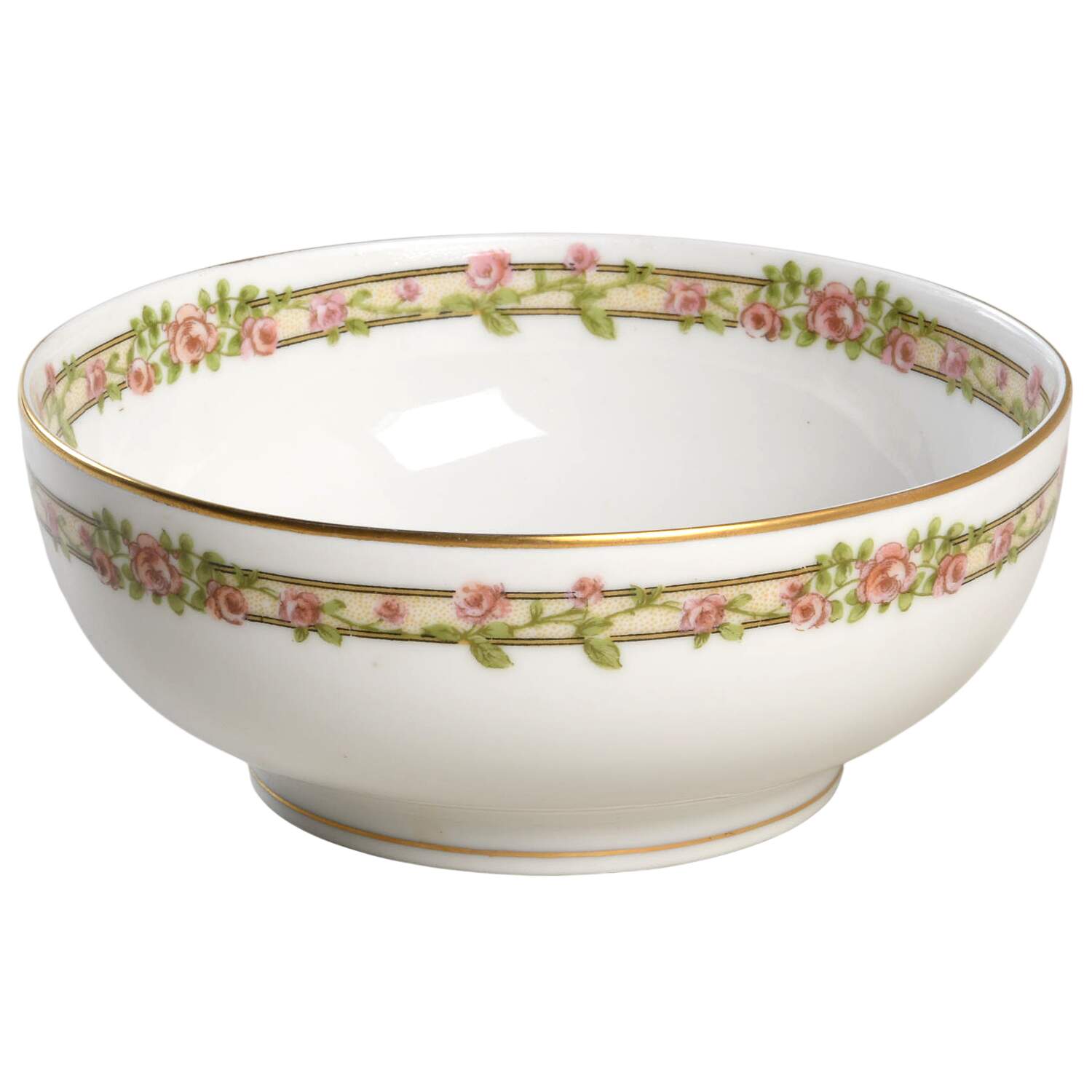 Schleiger 1084 Cranberry Bowl by Haviland-1