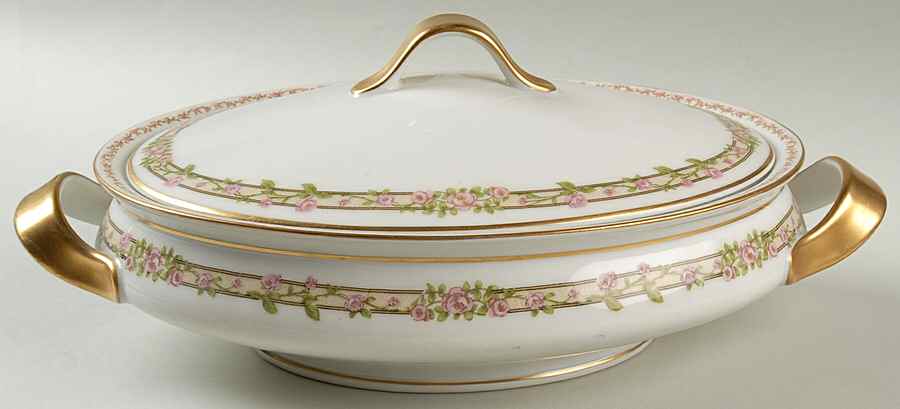 Schleiger 1084 Oval Covered Vegetable by Haviland-1