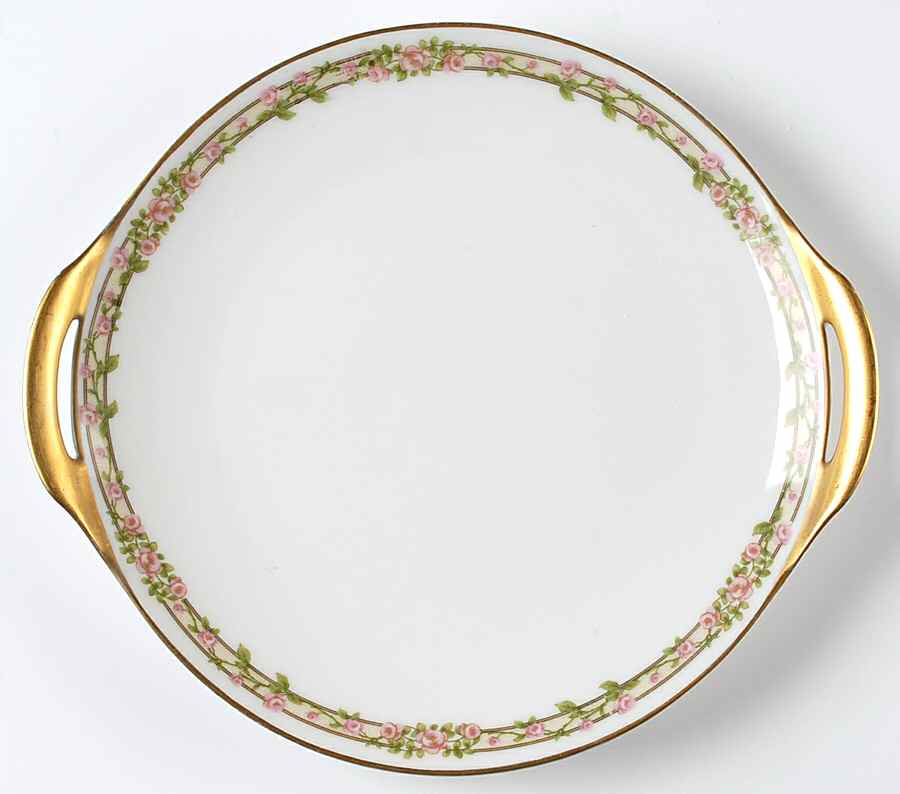 Schleiger 1084 Handled Cake Plate by Haviland-1