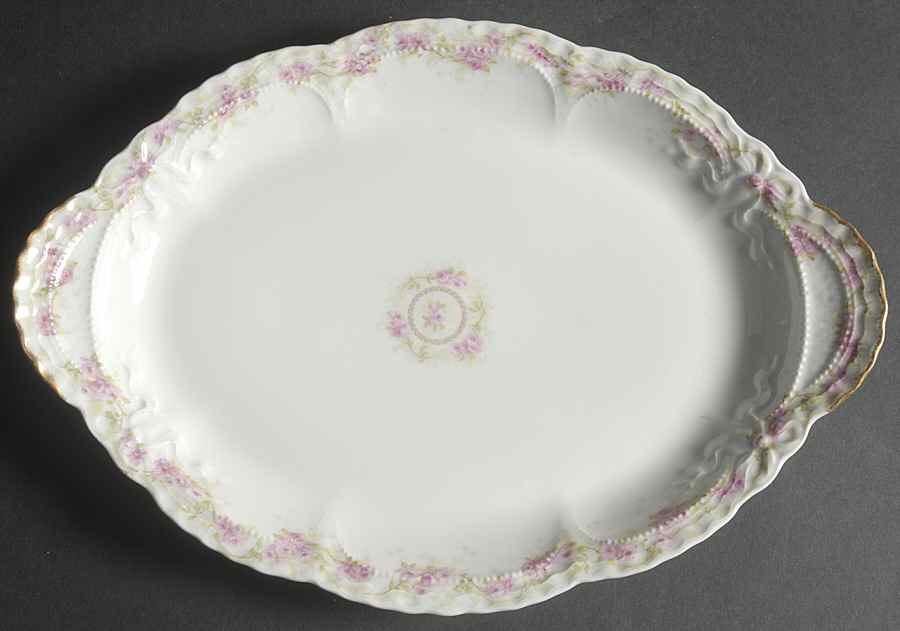 Schleiger 1098 14" Oval Serving Platter by Haviland-1