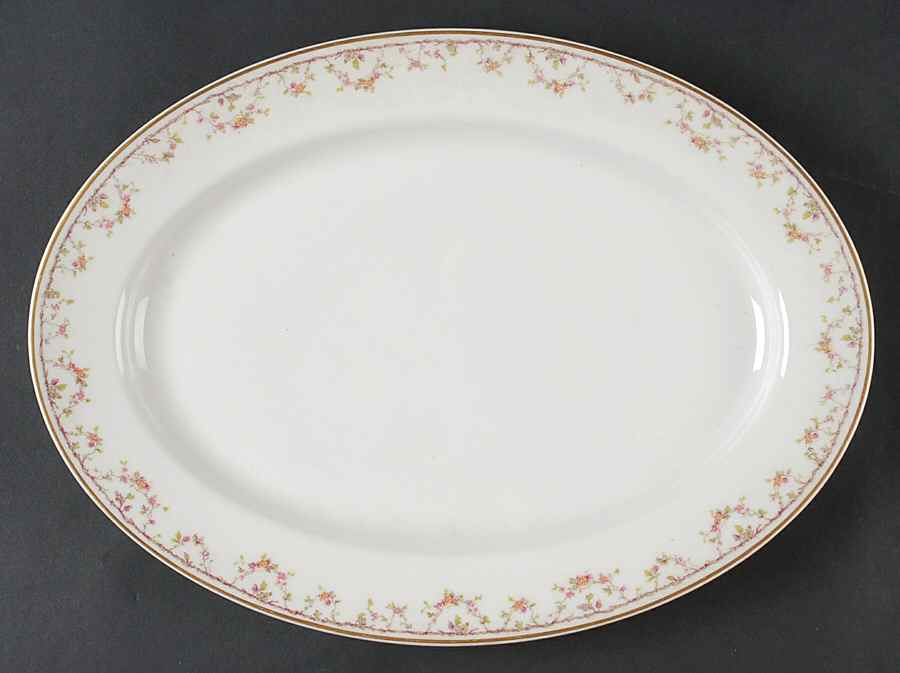 Schleiger 109b 14" Oval Serving Platter by Haviland-1