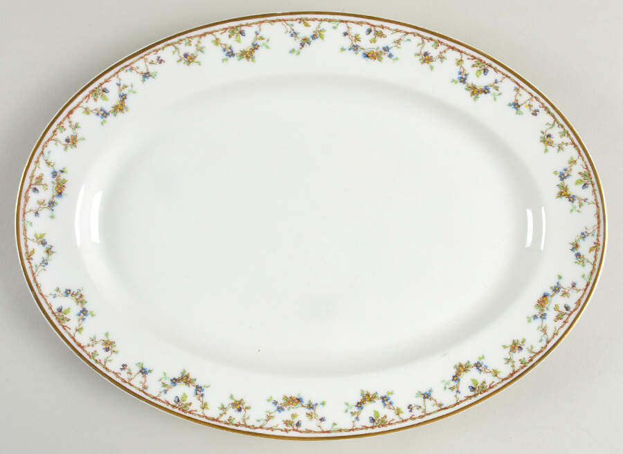 Schleiger 109C 11" Oval Serving Platter by Haviland-1