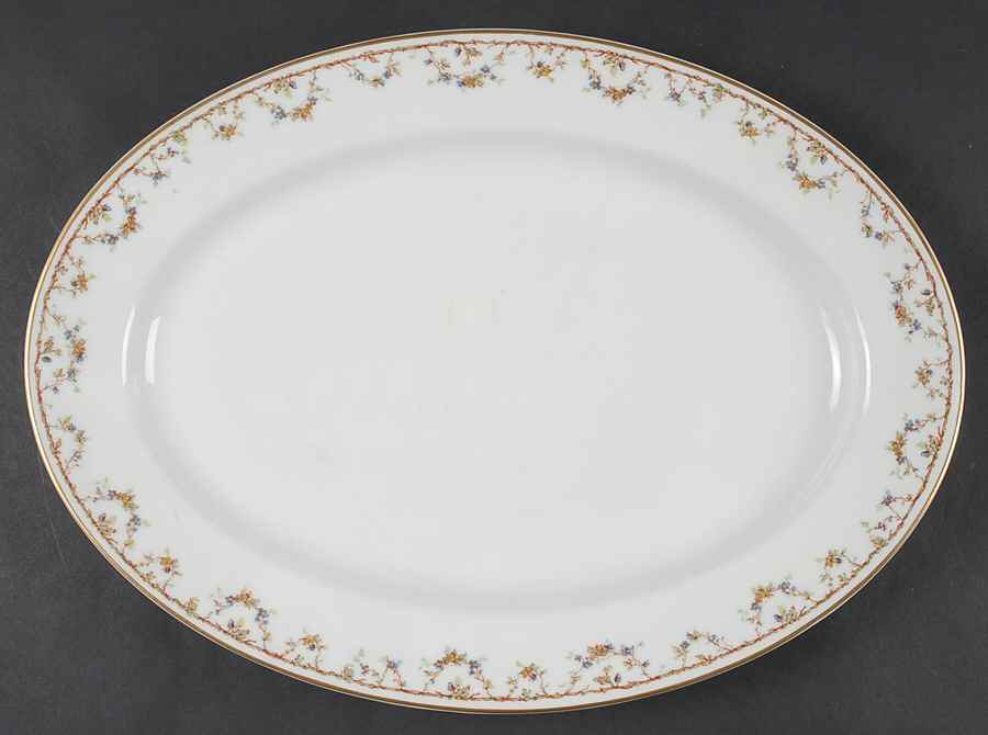 Schleiger 109C 13" Oval Serving Platter by Haviland-1