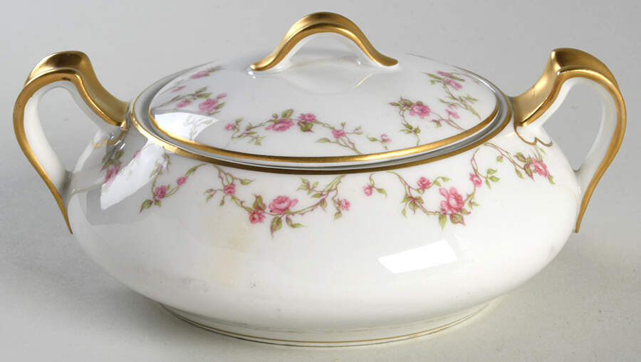 Schleiger 111A Sugar Bowl & Lid by Haviland-1
