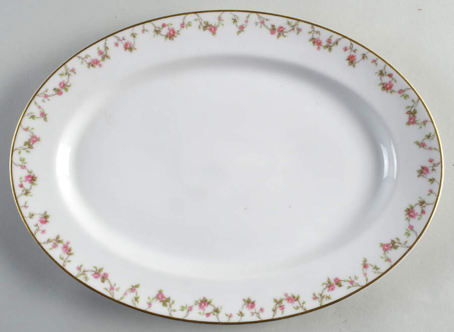 Schleiger 111A 13" Oval Serving Platter by Haviland-1