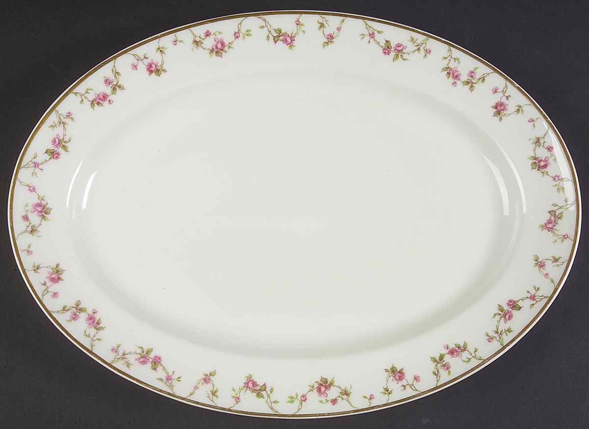 Schleiger 111A 11" Oval Serving Platter by Haviland-1