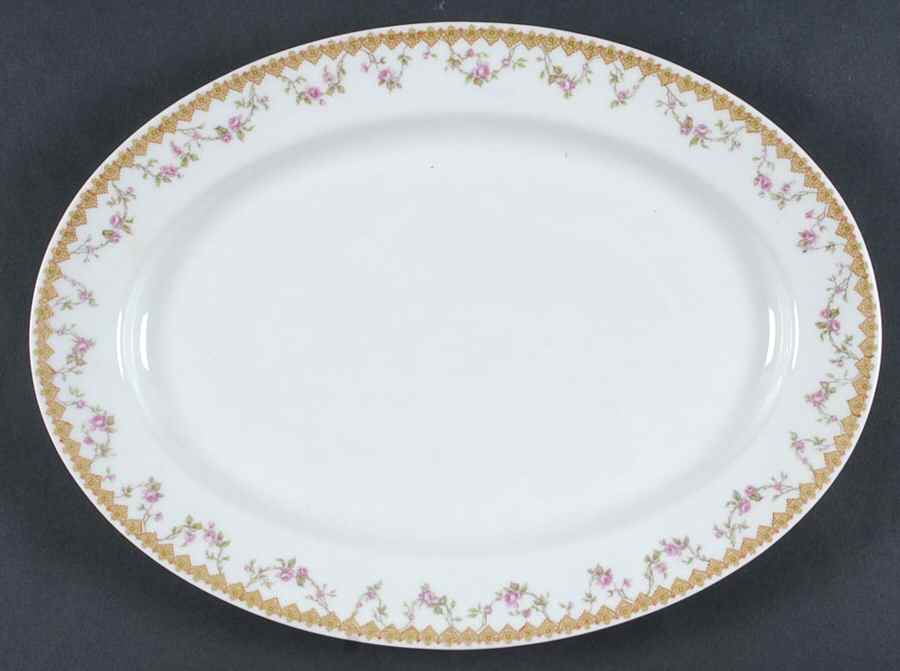 Schleiger 111B 13" Oval Serving Platter by Haviland-1