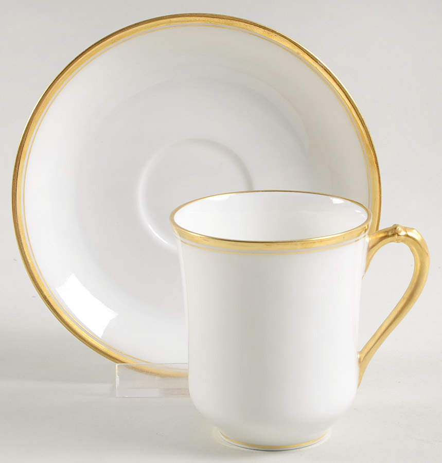 Schleiger 1125 Flat Demitasse Cup & Saucer Set by Haviland-1