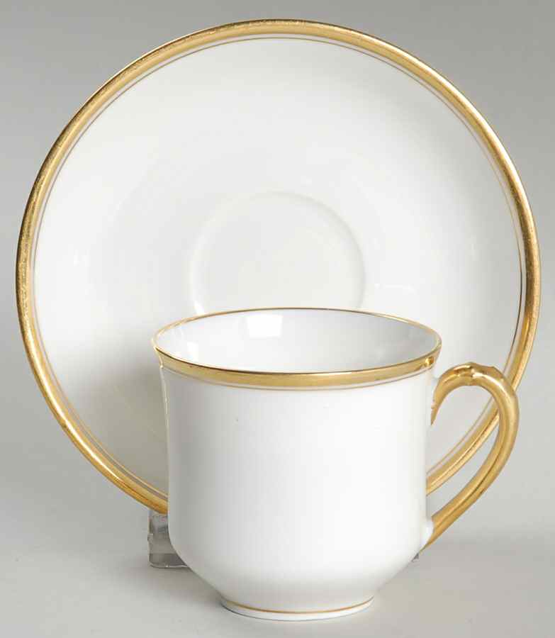 Schleiger 1125 Flat Demitasse Cup & Saucer Set by Haviland-1