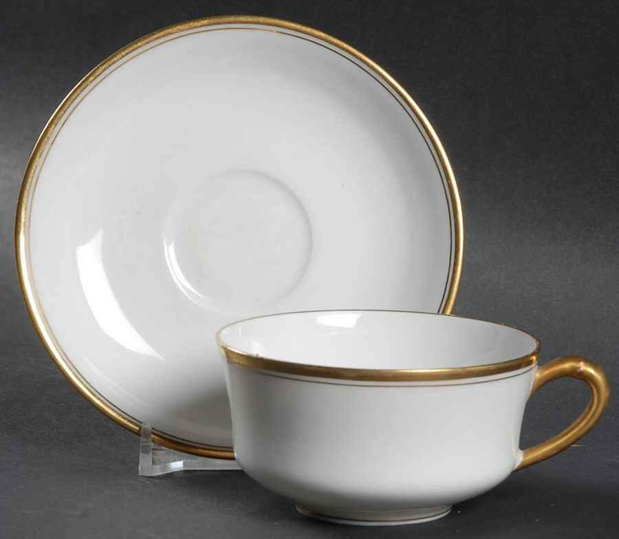 Schleiger 1125 Flat Demitasse Cup & Saucer Set by Haviland-1