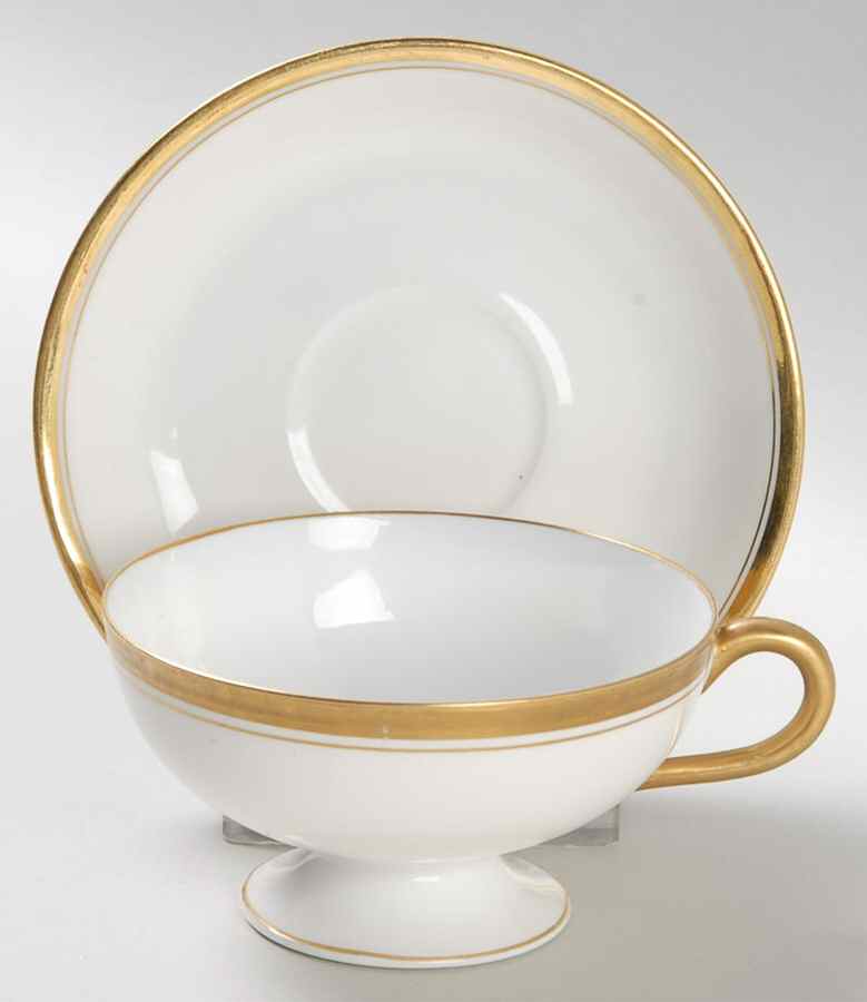 Schleiger 1125 Flat Demitasse Cup & Saucer Set by Haviland-1