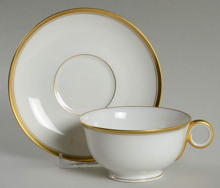 Schleiger 1125 Footed Cup & Saucer Set by Haviland-1