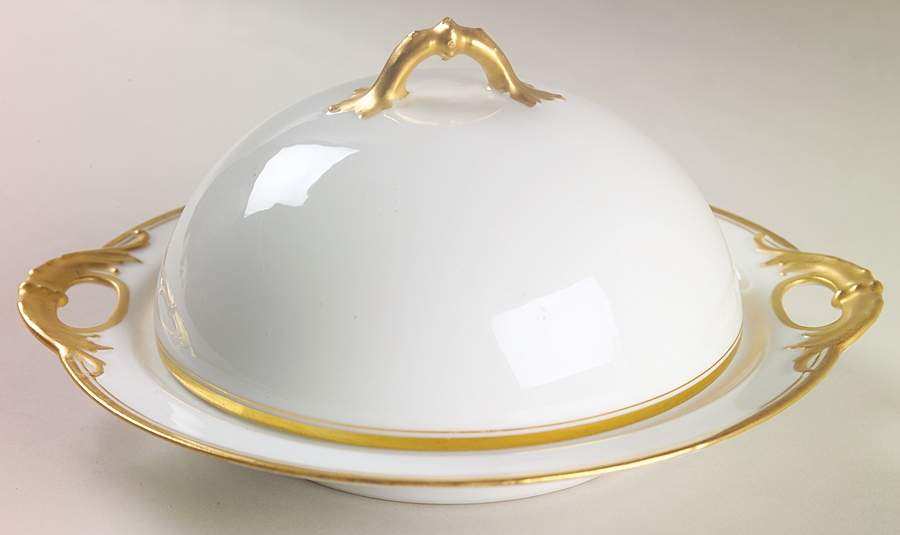 Schleiger 1125 Round Covered Butter by Haviland-1