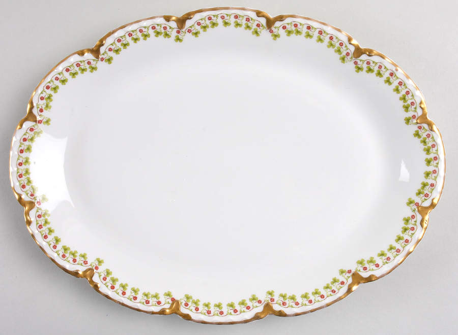 Schleiger 113  11" Oval Serving Platter by Haviland-1