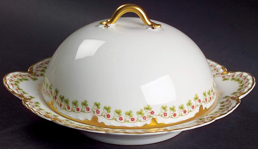 Schleiger 113  Round Covered Butter by Haviland-1