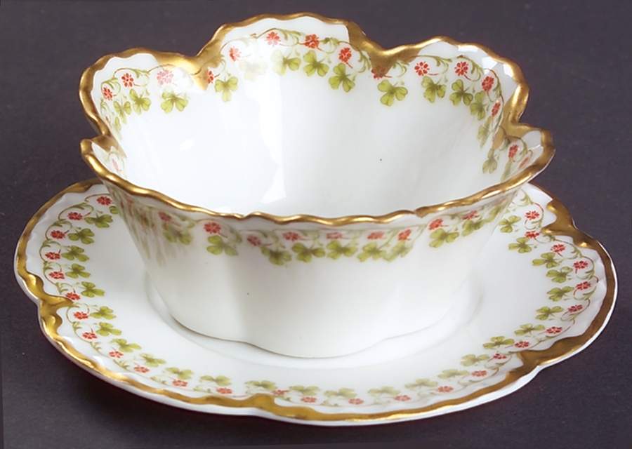 Schleiger 113  Ramekin & Saucer Set by Haviland-1