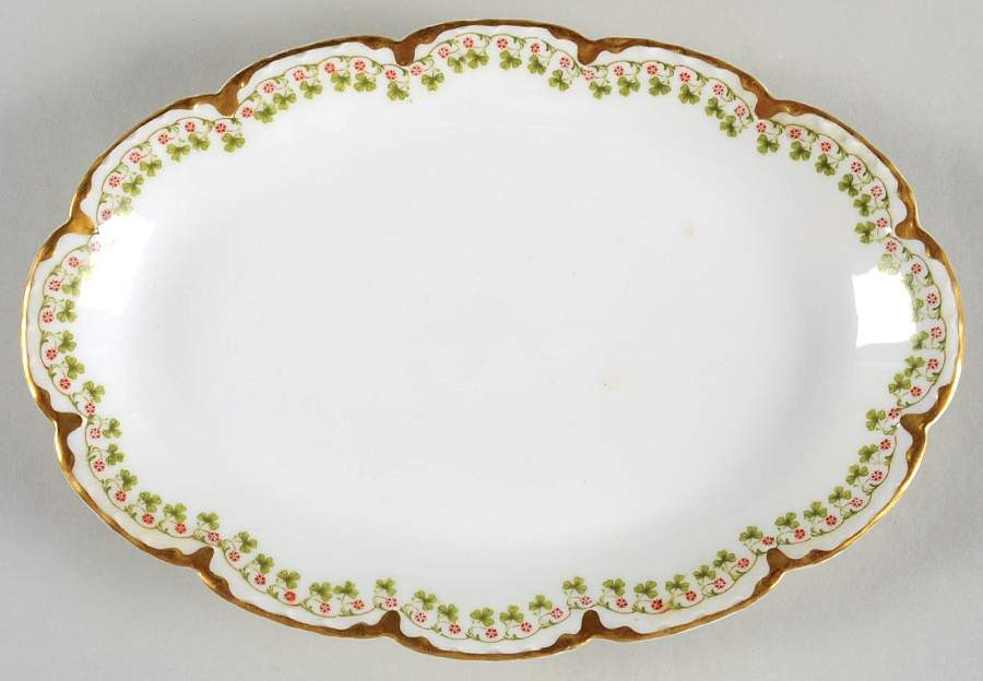 Schleiger 113  9" Oval Serving Platter by Haviland-1