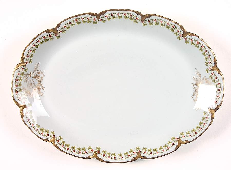 Schleiger 113  11" Oval Serving Platter by Haviland-1