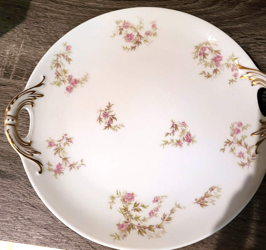 Schleiger 1132 Handled Cake Plate by Haviland-1