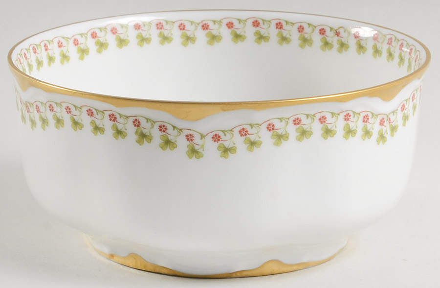 Schleiger 113A Cranberry Bowl by Haviland-1