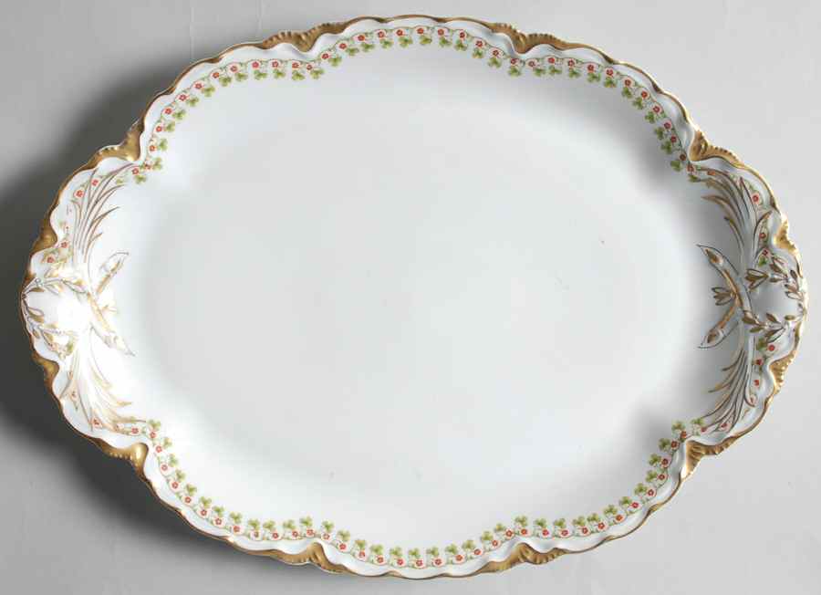 Schleiger 113A 13" Oval Serving Platter by Haviland-1