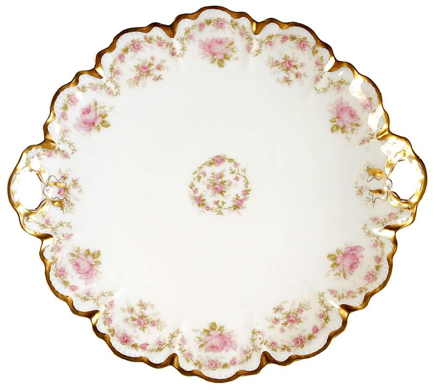 Schleiger 1143 Handled Cake Plate by Haviland-1
