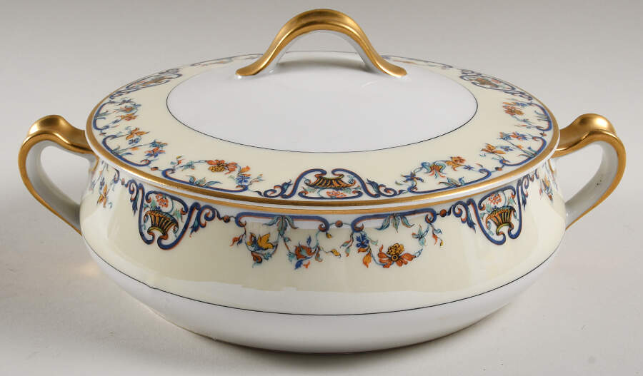 Schleiger 114b Round Covered Vegetable by Haviland-1