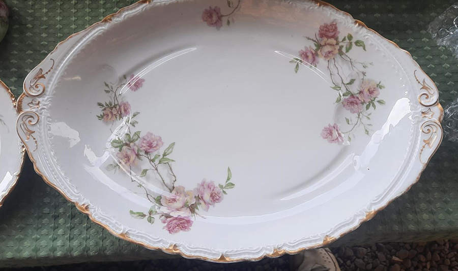Schleiger 1151 18" Oval Serving Platter by Haviland-1