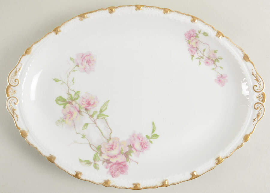 Schleiger 1151 14" Oval Serving Platter by Haviland-1