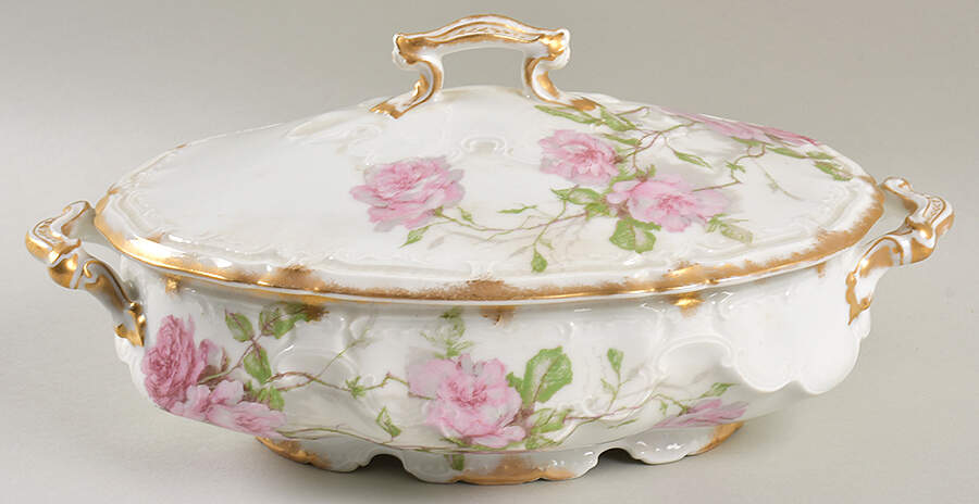 Schleiger 1151 Oval Covered Vegetable by Haviland-1