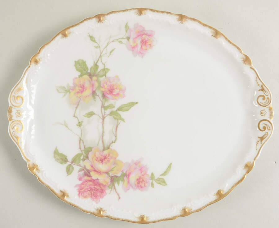 Schleiger 1151A 10" Oval Serving Platter by Haviland-1