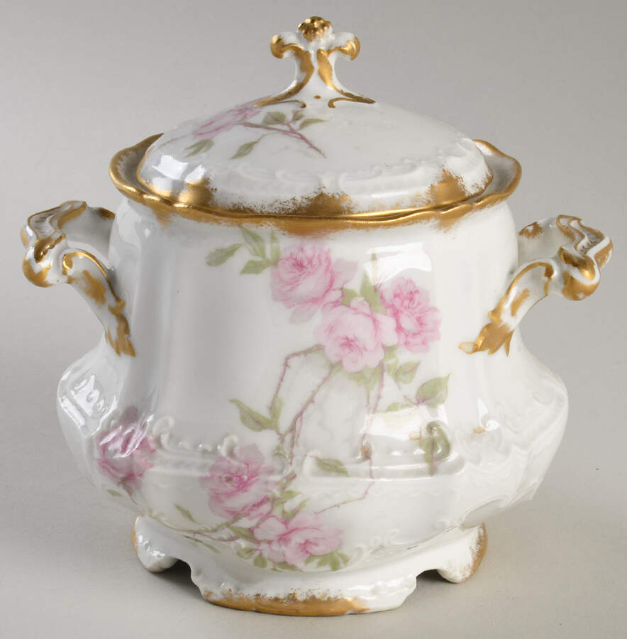 Schleiger 1151A Sugar Bowl & Lid by Haviland-1