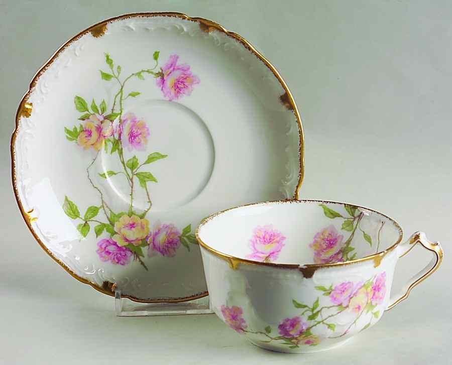 Schleiger 1151A Flat Cup & Saucer Set by Haviland-1