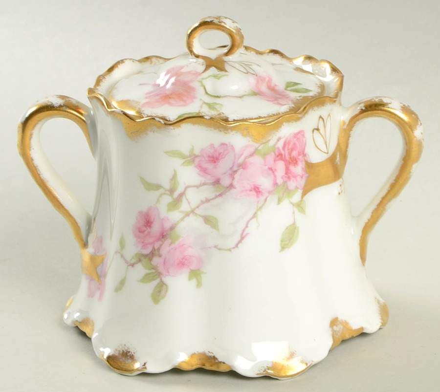 Schleiger 1151B Sugar Bowl & Lid by Haviland-1