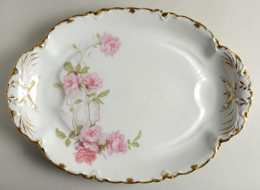 Schleiger 1151B 18" Oval Serving Platter by Haviland-1
