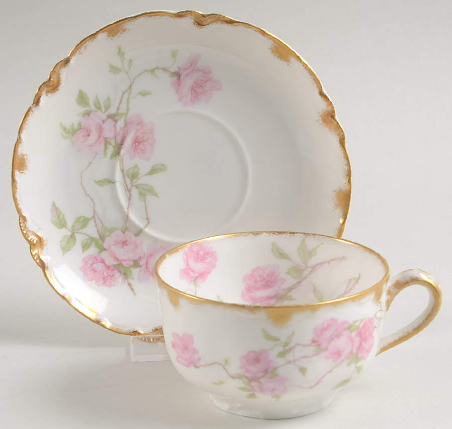 Schleiger 1151B Flat Cup & Saucer Set by Haviland-1