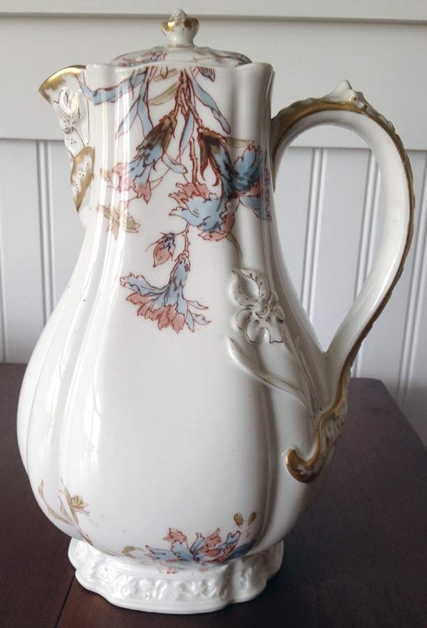 Schleiger 1158 Chocolate Pot & Lid by Haviland-1