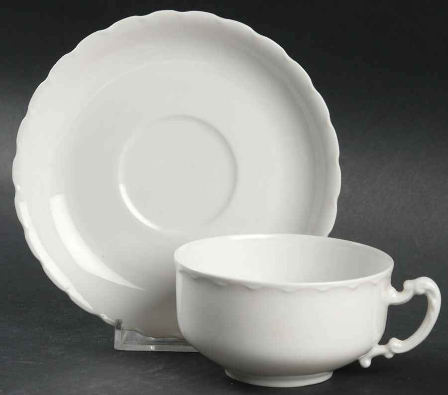 Portia Flat Cup & Saucer Set by Haviland-1
