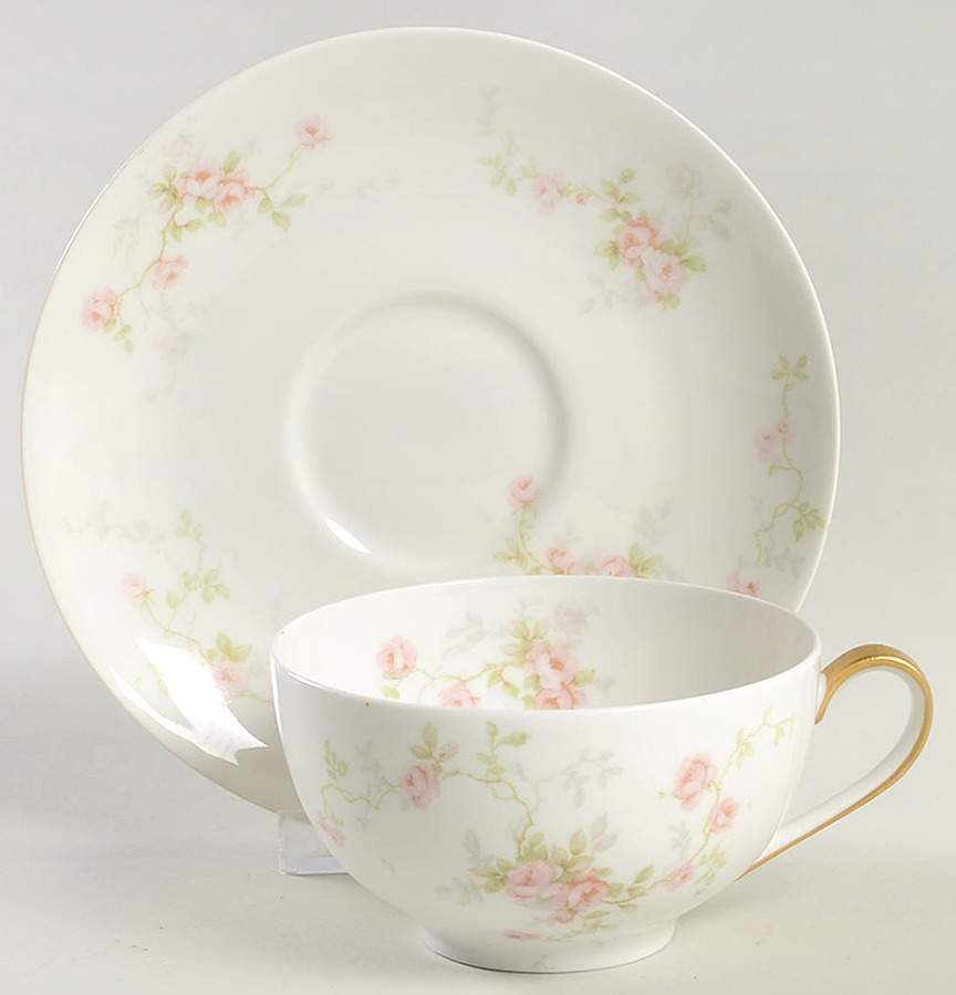 Schleiger 1245 Flat Cup & Saucer Set by Haviland-1