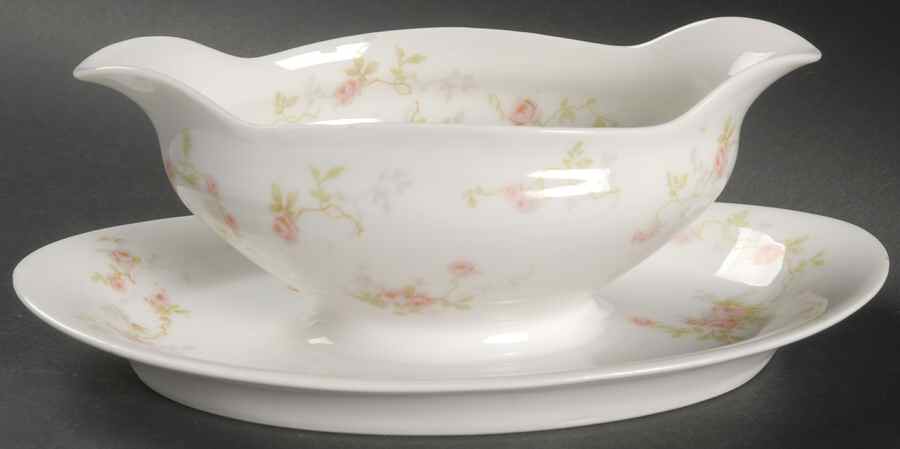 Schleiger 1245 Gravy Boat with Attached Underplate by Haviland-1