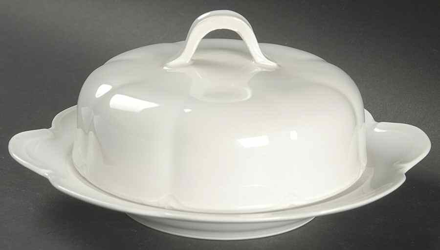 Schleiger 125 Round Covered Butter with Strainer by Haviland-1