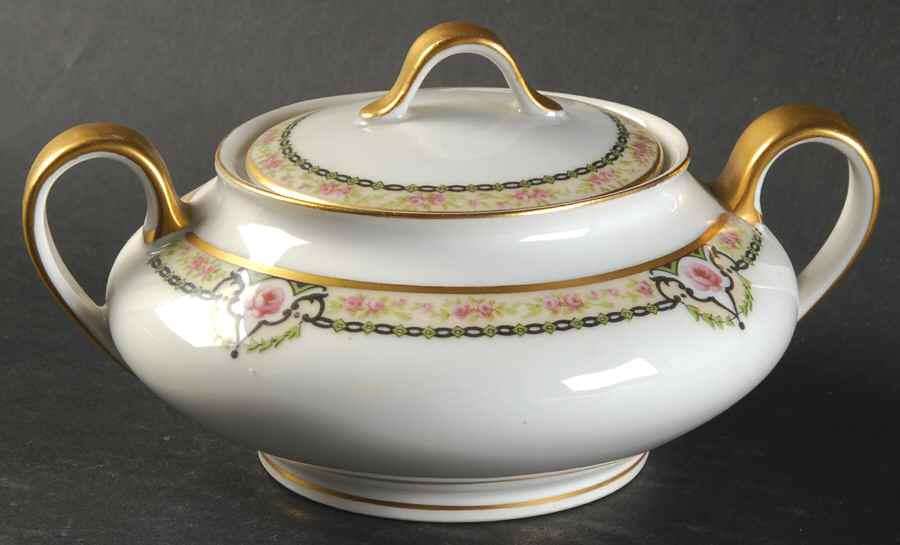 Schleiger 1257 Sugar Bowl & Lid by Haviland-1