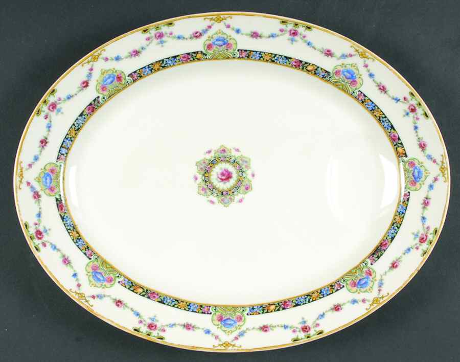 Schleiger 1262 13" Oval Serving Platter by Haviland-1