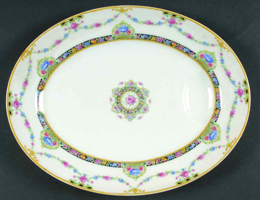 Schleiger 1262 11" Oval Serving Platter by Haviland-1