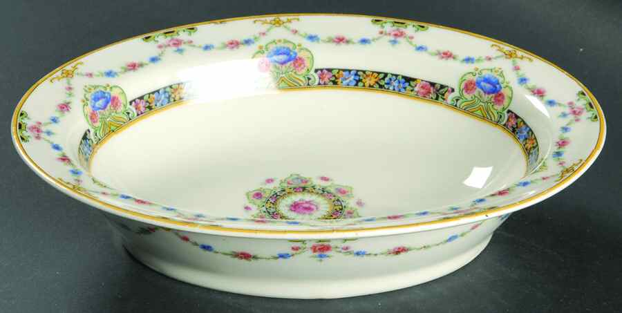 Schleiger 1262 9" Oval Vegetable Bowl by Haviland-1