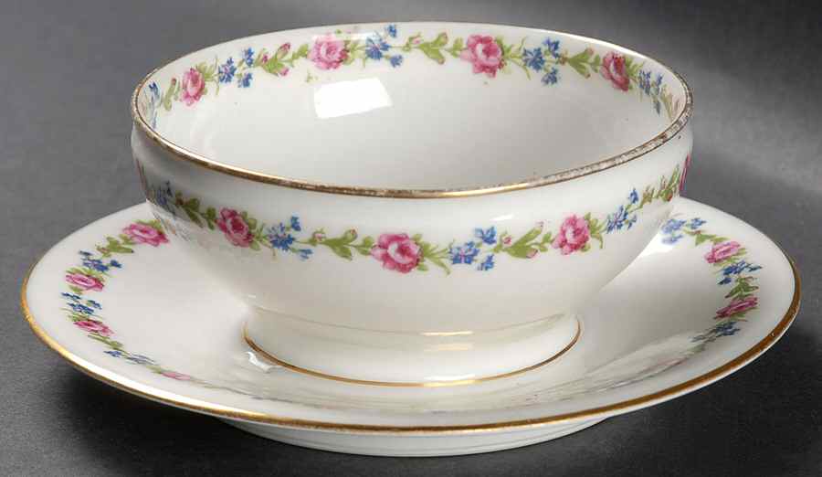 Schleiger 1263 Mayonnaise with Attached Underplate by Haviland-1