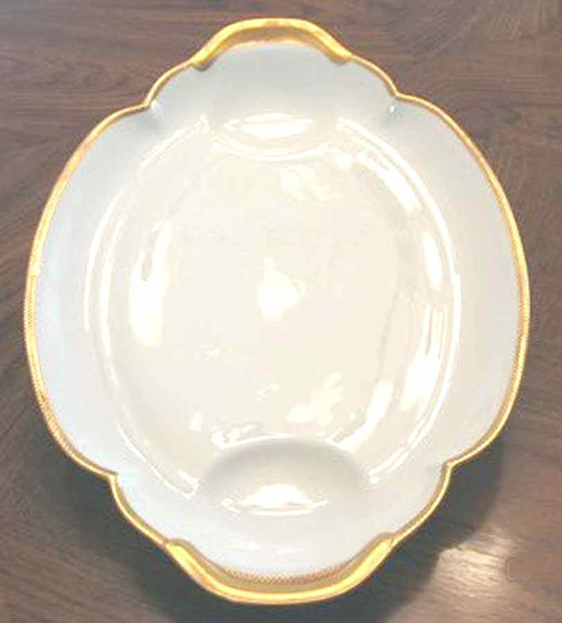 Schleiger 1265 18" Oval Serving Platter with Well by Haviland-1