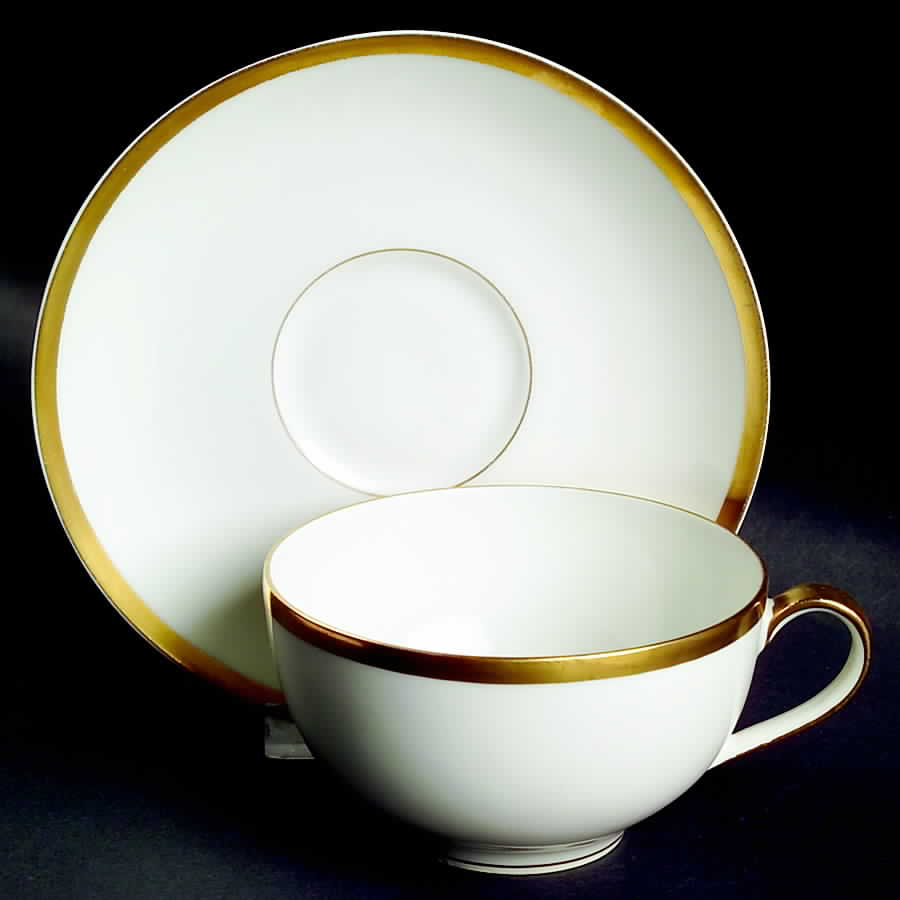 Schleiger 128 Flat Cup & Saucer Set by Haviland-1