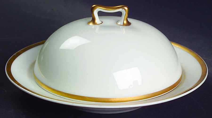 Schleiger 128 Round Covered Butter by Haviland-1